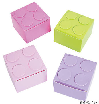 Pastel Color Brick Boxes