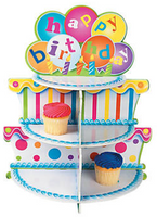 Happy Birthday Cupcake Stand