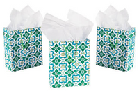 Floral Print Tile Paper Bag