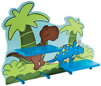 Wooden Dinosaur Shelf