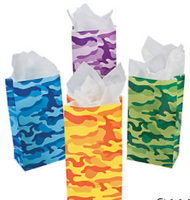 Colorful Camouflage Paper Bags